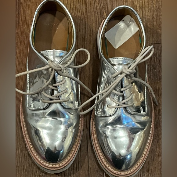 Silver platform brogues or oxfords - Picture 3 of 4
